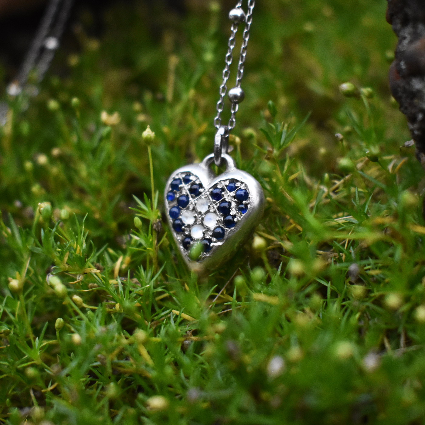Silver heart pendant