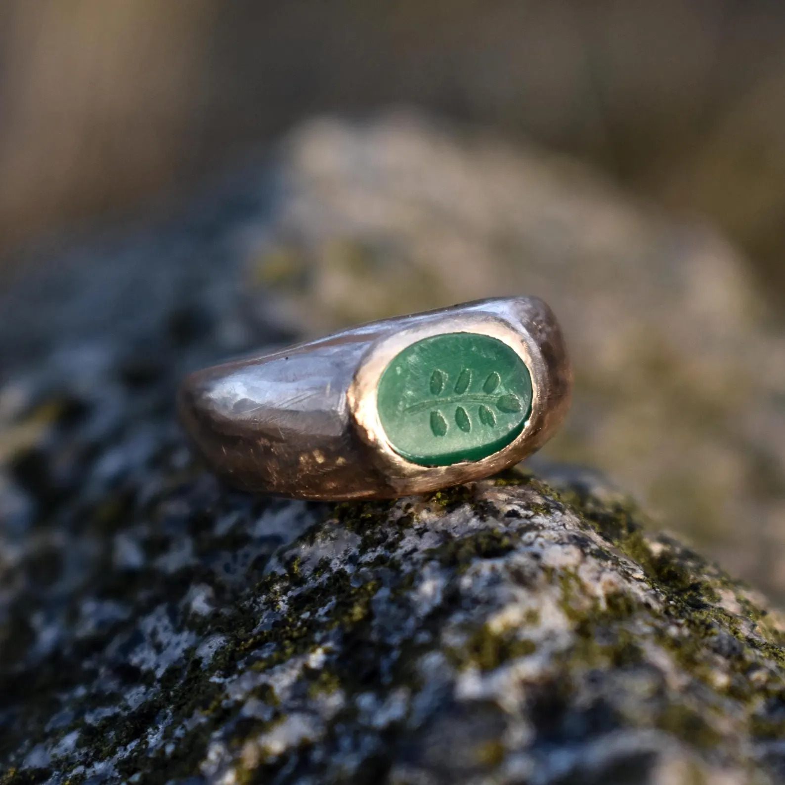 Bronze intaglio ring view 6