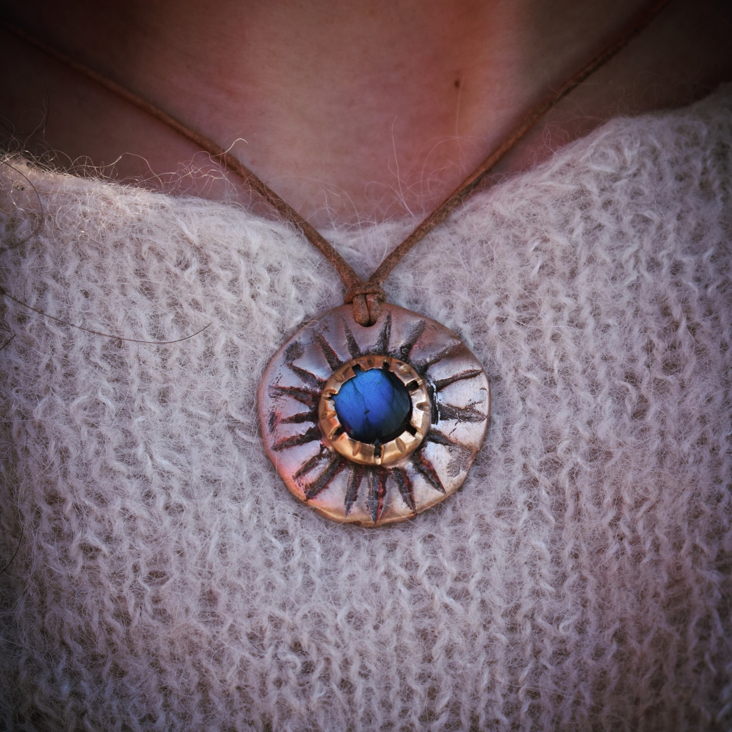 Bronze amulet view 2